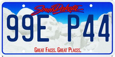 SD license plate 99EP44