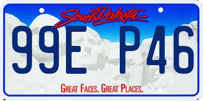 SD license plate 99EP46