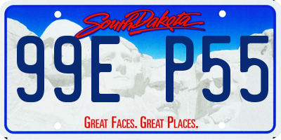 SD license plate 99EP55