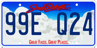 SD license plate 99EQ24