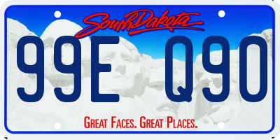 SD license plate 99EQ90