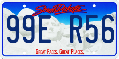 SD license plate 99ER56