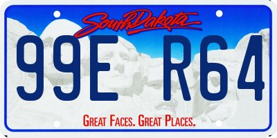 SD license plate 99ER64