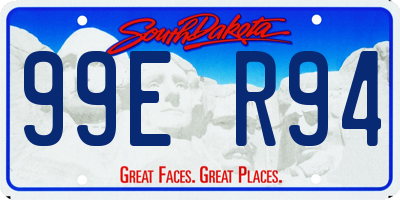 SD license plate 99ER94