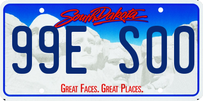 SD license plate 99ES00