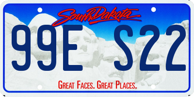 SD license plate 99ES22