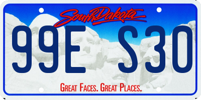 SD license plate 99ES30