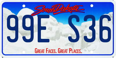 SD license plate 99ES36