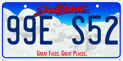 SD license plate 99ES52