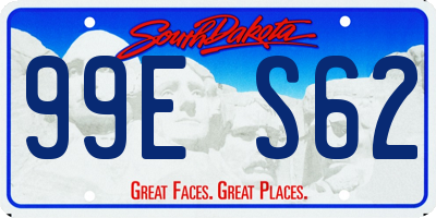 SD license plate 99ES62