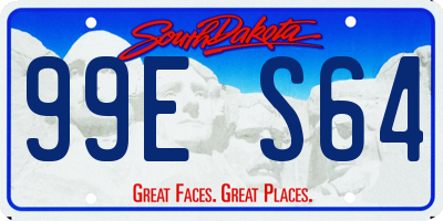 SD license plate 99ES64
