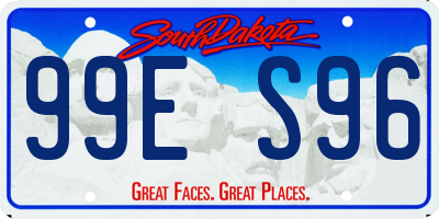 SD license plate 99ES96