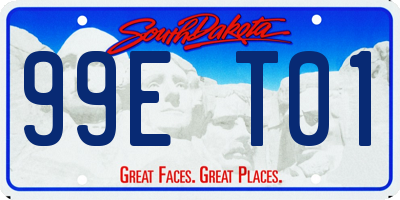 SD license plate 99ET01