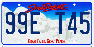 SD license plate 99ET45