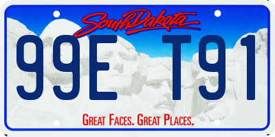 SD license plate 99ET91