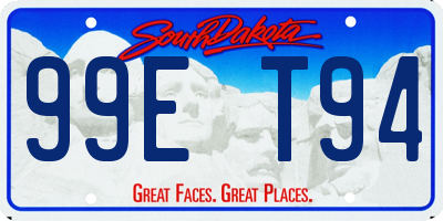 SD license plate 99ET94