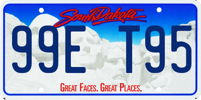 SD license plate 99ET95