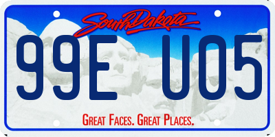 SD license plate 99EU05