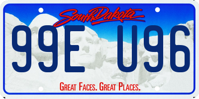 SD license plate 99EU96