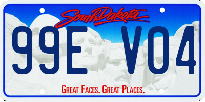 SD license plate 99EV04