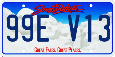 SD license plate 99EV13