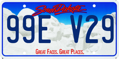 SD license plate 99EV29