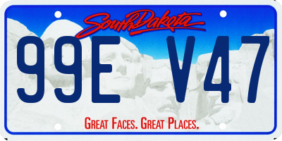 SD license plate 99EV47