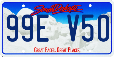 SD license plate 99EV50