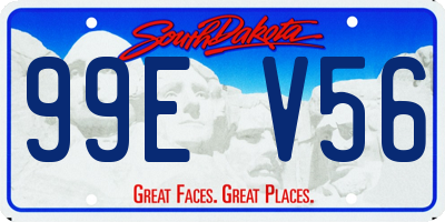 SD license plate 99EV56