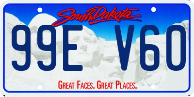 SD license plate 99EV60