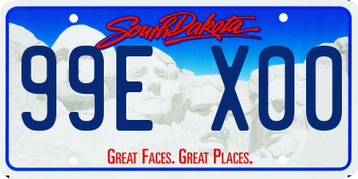 SD license plate 99EX00