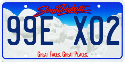 SD license plate 99EX02