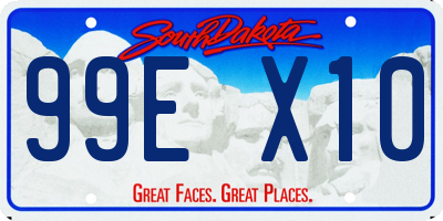 SD license plate 99EX10