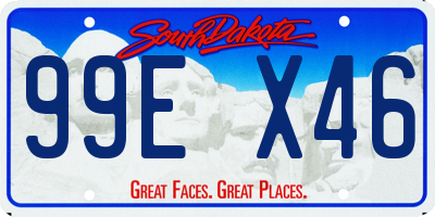 SD license plate 99EX46