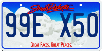 SD license plate 99EX50