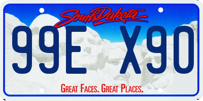 SD license plate 99EX90