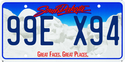 SD license plate 99EX94