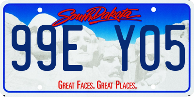 SD license plate 99EY05