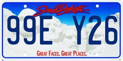 SD license plate 99EY26