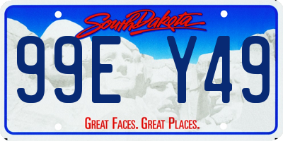 SD license plate 99EY49