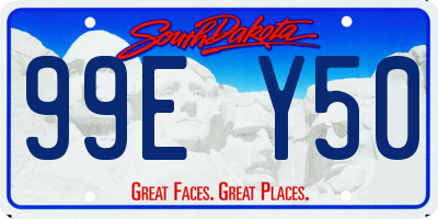 SD license plate 99EY50