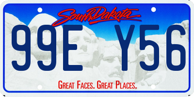 SD license plate 99EY56