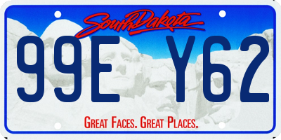 SD license plate 99EY62