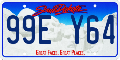 SD license plate 99EY64