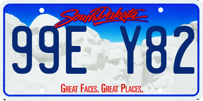 SD license plate 99EY82