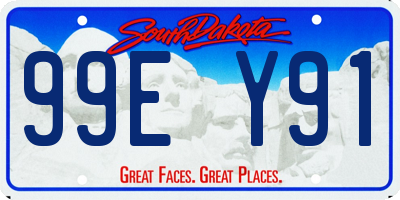 SD license plate 99EY91