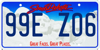 SD license plate 99EZ06