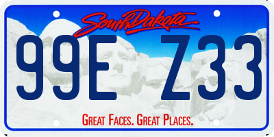 SD license plate 99EZ33