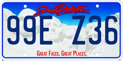 SD license plate 99EZ36