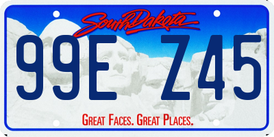 SD license plate 99EZ45